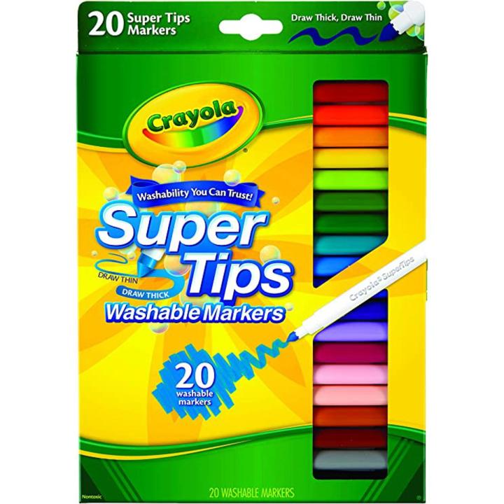 Crayola  Washable Super Tips Markers  20 set