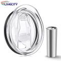 Skinny Tumbler Lid Transparent Spill Proof 20oz Tumbler Cover. 