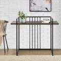 Industrial Wooden Console Table with Shelf. 