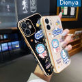 Dienya For Infinix Note 10 Case Cartoon Bear Rabbit Soft Shockproof Phone Cases Square Edge Pattern Luxury Plating Casing Full Back Cover Camera Lens Protection Cover. 