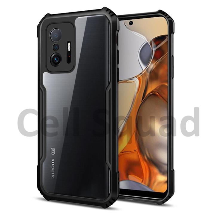 Shockproof Armor Case For Mi 11T Pro Transparent Case Cover For Xiaomi Mi 11T Pro Luxury Silicone Case