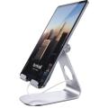 Tablet Stand Adjustable, Lamicall Tablet Stand : Desktop Stand Holder Dock Compatible with Tablet Such as iPad Pro 9.7, 10.5, 12.9 Air Mini 4 3 2, Nexus, Tab (4-13") - Silver. 