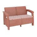 Boss BP-373 Newly Designed Rattan Allegra 2 Seater Sofa With Printed Cushions. 