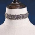 Vintage Boho Antique Silver Tattoo Statement Necklace Retro Turquoise Beads Collar Choker Necklace Women Neck Jewelry. 