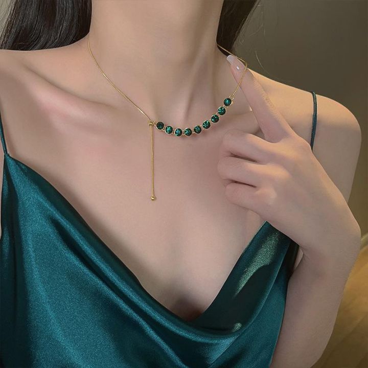 Al%20Asar%20Fashion%20Green%20Zircon%20Necklace%20for%20Women%20Luxury%20High%20Quality%20Chain%20Adjustable%20Pendant%20Jewelry%20-%20Image%206