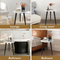 Round Coffee Table Tea Table Small Side Table Sofa Dormitory Small Household Office Living (Customized products). 