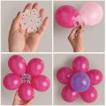 5 Pcs Flower Shape Balloon Clip Happy Birthday Decoration Birthday accessories Balloons for Birthday , Anniversary , Engagement , Bridal Shower and Baby Shower Decoration For birthday balloons Happy Birthday Decoration. 