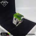 Peridot Gemstone Ring, Peridot Ring For Men, 925 Stering Silver Peridot Ring, Lab Created Peridot Ring. 