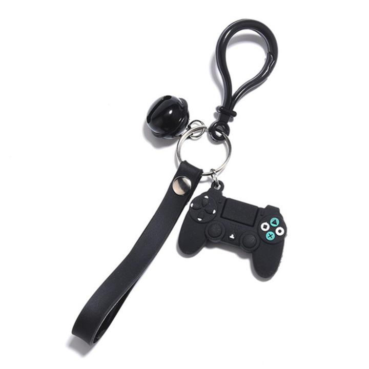 PVC Creative Cartoon Video Game Controller Joystick Pendant Keyring Key Chains