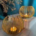 Metal Golden Candle Holder Candle Stick Holders Iron Art Geometric Candle Stand For Home Decor Table Centerpiece Wedding Party. 
