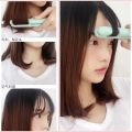 Mini Small Hair Straightener Student Mini Crystal Flat Iron Bangs Straight Hair Curler Fashion Portable Hair Styling Tools. 