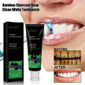 Bamboo Charcoal Deep Teeth Whitening Toothpaste remove yellow tartar Teeth Stains Brighten White Oral Odor fresh breath gum Care. 