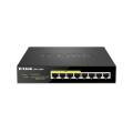 D-Link 8 Port Gigabit Unmanaged Desktop Switch with 4 PoE Ports and 68W PoE Budget. 
