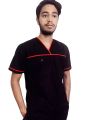 doctors outfit OT uniform kit outfit for nursing staff cross neck black. 