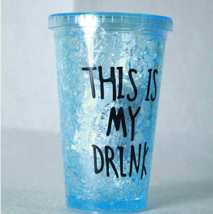 Gel Freezer Sipper, Jelly Sipper, Cold Beverages With Straw Crushed Ice Creative Water Glass