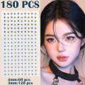 Hot girl lip nail c nose nail eyebrow nail sticker gold silver diy face diamond eye makeup makeup diamond sticker. 