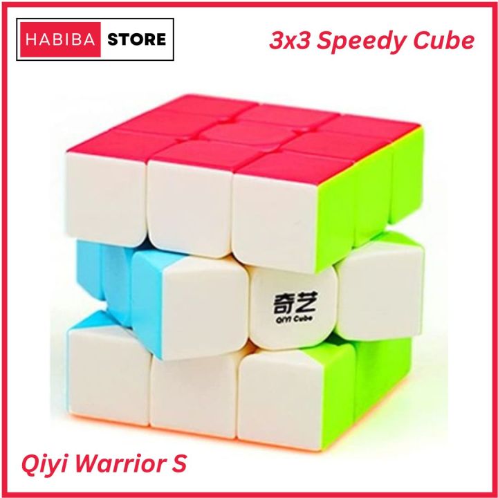 Original Qiyi Warrior S Cube 3x3 Sticker Less Best Quality Fast Speed Magic Cube Educational Puzzle Toys
