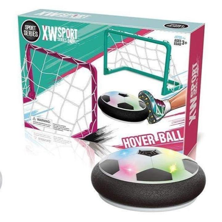 Hover Football Goal Soccer Ball Set 2 Goals Gift Football Disk Toy LED Light Indoor Football Sport Games