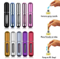 Perfume Refill Bottle PORTABLE MINI REFILLABLE PERFUME ATOMIZER BOTTLE ATOMIZER PERFUME BOTTLE REFILLABLE PERFUME SPRAY SCENT PUMP CASE. 