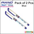 PIANO Smart Wipe Easy White Board Marker-Black Color (Pack of 2 Pcs). 