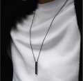 New Attractive Silver 100% Pure Stainless Steel Vertical Bar Necklace/Locket/Chain for Men. 