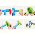 Interlocking Plastic Tubes Water Pipes with Wheels Building Blocks.. 