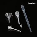 5Pcs Perfume Refill Tools Set Plastic Diffuser Straw Dropper Funnel Spray Dispensing Required Cosmetic Tools. 
