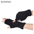 Men Women Fingerless Half Finger Stretch Winter Gloves Christmas Present. 