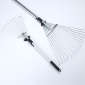 Garden Leaf Rake Cleaning Leaves Sticks and Debris Telescoping Handle Adjustable for Plants Lawns Roof Yard Gardening Camping. 