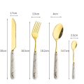24pcs/Set Stainless Steel Cutlery Set with Holder & Gift Box. 