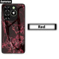 For Tecno Spark 20C 20 Phone Case Fashion Marble Pattern Phone Case Tempered Glass Protected Soft Silicone Bumper for Tecno Spark 20 20C Cover Casing HP. 
