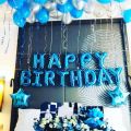 13 Blue Letter Happy Birthday Balloon 16 Inch Solid Happy Birthday Decoration Foil Balloon For Birthday Party- Blue Letter Balloon  (Blue, Pack of 13). 