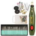 Portable Mini Electric Wood Carving Tool Set + 30Pcs Diamond Wood Carving. 