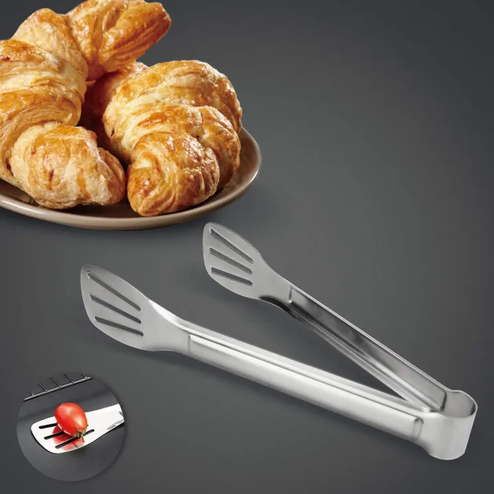 Tongs,%20Stainless%20Steel%20Food%20Serving%20Tongs,%209.45%20Inches%20Serving%20Utensils%20Perfect%20for%20Frying%20Cooking%20Grilling%20BBQ%20Salad%20Buffet%20Steak%20Toast%20Bread%20Pastry%20Sandwich%20(Silver)%20-%20Image%206
