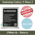 Samsung Galaxy S Duos 3 Battery EB-BG313BBE Replacement Premium Quality 1500mAh For Samsung Galaxy S Duos 3. 