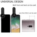 Fish Eye Lens 3in1 Mobile Phone Wide Angle Macro Fisheye Lens Zoom For iPhone 7 Huawei P20lite Camara Lens Kamera Objetivo Movil-Red. 