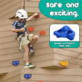 Rock Climbing Holds Set Wall Climbing Stone Rock Mount Hold Grips for Kids – 10 Pcs Set. 