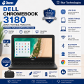 Dell Chromebook 3180 | 4GB RAM | 128GB Storage | 11.6 Inch HD Display | Wi-Fi | Bluetooth | Webcam | Preinstalled Operating System | Portable Laptop for Students, Online Classes, Browsing, Movies, Office Work & Daily Use | Free Bag. 