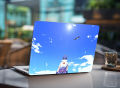 Naruto Uchiha Sasuke illustration, Naruto Shippuuden, anime, clouds Laptop Notebook Skin Sticker Cover Art Laptop Skin Fits 13.3" 14" 15.6" 16". 