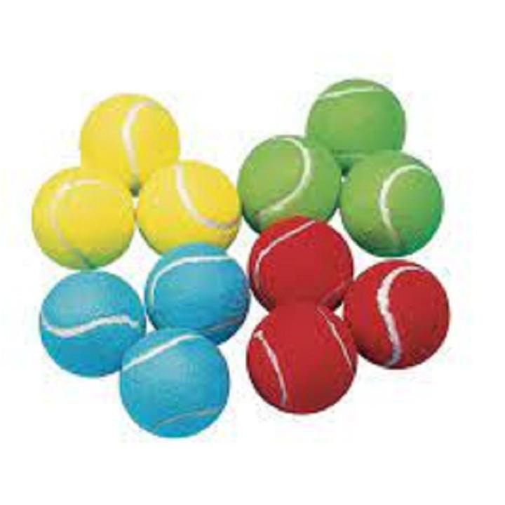 Pack of 12 Super Bouncy Cricket tennis balls For kids Different Amazing and Exciting Games training Matches