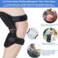 Power Knee Joint Support Knee Pads Stabilizer Powerful Rebound Spring Force Protection Booster Breathable Non-Slip Joint Brace for Men Sports, Squat, Training. 