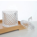 Crystal Glass Candy Jar Bowl with Lid - Crystal Glass Jar with Lid - Unique Jar for Gifting Multipurpose. 