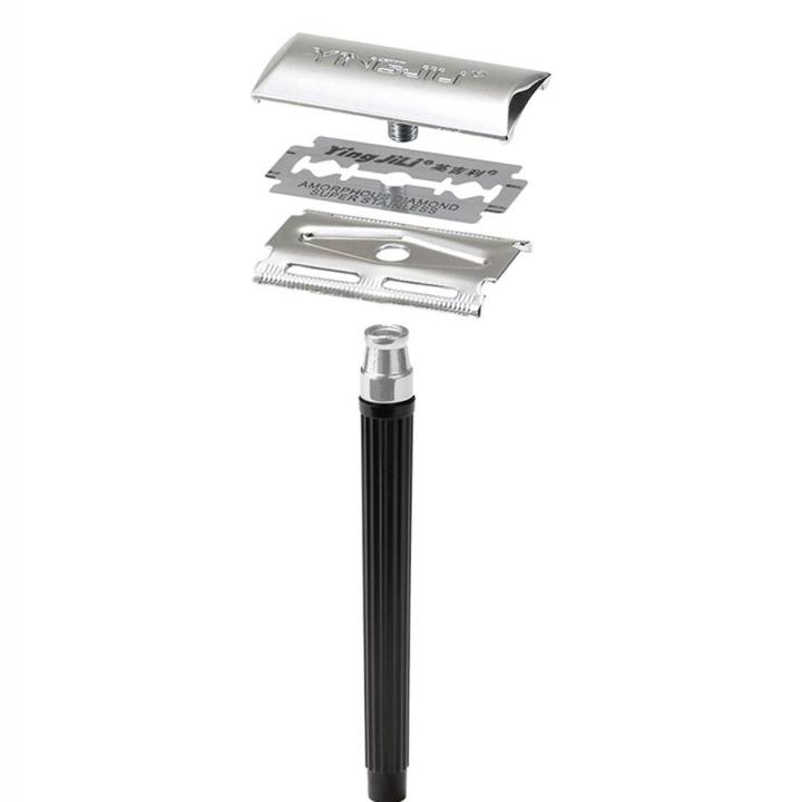 Useful Men Fashion Stainless Steel Shaving Tool Safety Razor With A Blade Double Edge Manual Razor Hair Removal Shaver