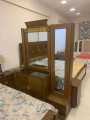3 Pic Full Room Furniture Set Good Looking Bed without Mattress with good quality use in making. 
