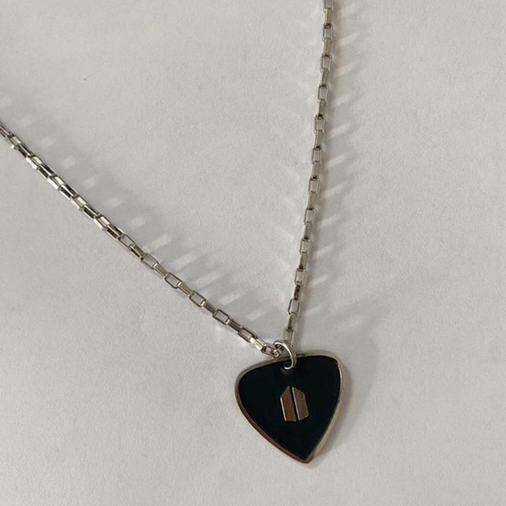 Kpop BTS Bangtan Boys SUGA Guitar Pick Necklace Fans Gift