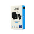 Morui 3 In 1 Mic (GM-X8) - Wireless Noise Cancellation Mice For live show , interview and vlogging - Long-range Ecosphere wireless Mic - Microphone For YouTube - Collar Mic - (Compatible With IPhone, Type C & V8). 