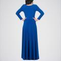 Women's Designer Round Neck Long Sleeve Maxi Dress DRS-K134R. 