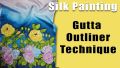 Set Of 4 Silk Painting Water Based Gutta 20 ml Tubes - Black, Silver, Gold & Copper. 