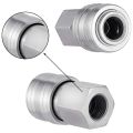 10 Pcs Air Line Hose Euro Connectors, Hose Compressor Fittings 1/4-Inch BSP Thread Quick Release Connector Fittings Set. 
