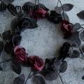 HomeInn Flower Eco-friendly Artificial Black Flower Bouquet Red Rose. 
